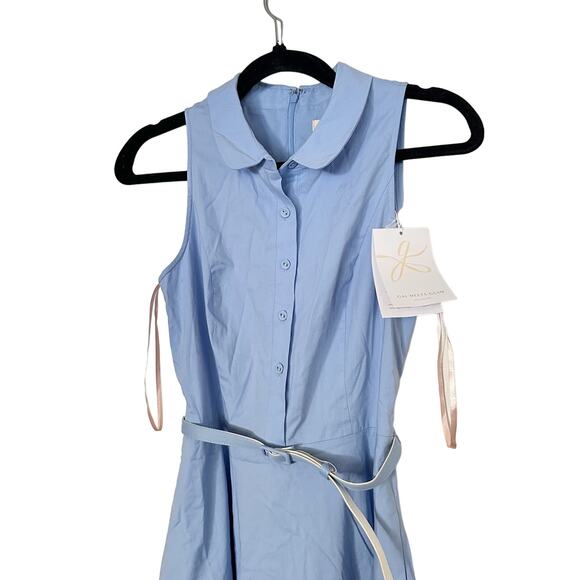 Gal Meets Glam Light Blue Midi Dress - Picture 4 of 6